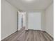 Bedroom boasts wood floor and closet at 786 Etter Creek St, Las Vegas, NV 89138