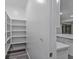 Convenient walk-in pantry featuring shelving for ample storage at 786 Etter Creek St, Las Vegas, NV 89138