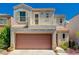 Charming two-story home with a two-car garage, balcony, and well-maintained landscaping at 9130 Beauchamp Ave, Las Vegas, NV 89148