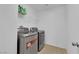 A new-looking washer and dryer in the laundry room for all your laundry needs at 10045 Natchez Trace St, Las Vegas, NV 89178