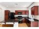 Modern kitchen with stainless steel appliances and an island counter at 10478 Beallsville St, Las Vegas, NV 89141