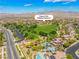 Aerial view showcasing the property's proximity to Paseos Park, a desirable amenity within walking distance at 11901 Luna Del Mar Ln, Las Vegas, NV 89138