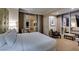 Comfortable bedroom with large windows, soft lighting, and seating area at 135 E Harmon Ave # 2821, Las Vegas, NV 89109