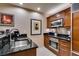 Close-up of modern kitchen with stainless steel appliances and granite countertops at 135 E Harmon Ave # 2821, Las Vegas, NV 89109