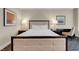 Bright and spacious bedroom with a comfortable king-size bed, desk, and scenic artwork at 2000 Fashion Show Dr # 2400, Las Vegas, NV 89109