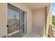 Private balcony with sliding door, providing a calm space with a view at 2243 Aspen Mirror Way # 102, Laughlin, NV 89029