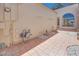Backyard with desert landscaping and hardscaping at 2723 Seabridge Dr, Las Vegas, NV 89121