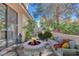 Relaxing patio with a cozy seating area and a fire pit, perfect for outdoor lounging at 2723 Seabridge Dr, Las Vegas, NV 89121