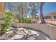 Private, neutral toned patio with brick pavers at 2723 Seabridge Dr, Las Vegas, NV 89121