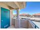 The covered balcony area provides shade and an outdoor storage closet at 370 Manti Pl # 21, Henderson, NV 89014