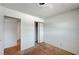 A bright bedroom featuring closet space and doorway entrance at 4036 Nightingale Ct, Las Vegas, NV 89107
