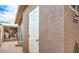 An exterior door with a 'Restrooms' sign indicates functional out-building access at 5093 Sun Valley Dr, Las Vegas, NV 89122