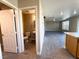 Bathroom featuring a toilet, sink and vanity with neutral tones and updated fixtures at 5308 Hollyridge St, North Las Vegas, NV 89081