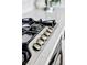 Close-up of a stovetop with stainless steel details and easy-to-grip knobs at 9430 Laguna Niguel Dr # 203, Las Vegas, NV 89134