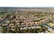 Picturesque aerial view of a tranquil neighborhood, interspersed with lush green spaces, surrounded by beautifully desert landscaping at 9513 Yucca Blossom Dr, Las Vegas, NV 89134