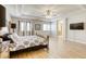 Spacious bedroom boasting lots of natural light and wood flooring, great for relaxation at 9905 Fox Springs Dr, Las Vegas, NV 89117