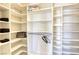 Organized walk-in closet with shelving, providing ample storage and convenience at 9905 Fox Springs Dr, Las Vegas, NV 89117