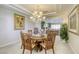 Dining room featuring a round table and a decorative chandelier at 9905 Fox Springs Dr, Las Vegas, NV 89117