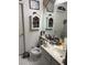 Bathroom with a mirror and toiletries at 9940 Trailing Vine St, Las Vegas, NV 89183