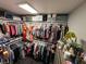 Well-organized walk-in closet with ample storage and clothing racks at , Las Vegas, NV 89104