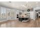 Gourmet kitchen featuring a large island, stainless steel appliances, and ample cabinet space at 1 Dry Brook Trl, Henderson, NV 89052