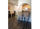 Modern dining area with view of the kitchen and breakfast bar at 1515 E Reno Ave # D202, Las Vegas, NV 89119