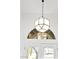 Stylish geometric pendant light above doorway with transom window at 2221 Grier Woods Ct, Las Vegas, NV 89134