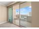 Spacious balcony with stunning city views from floor-to-ceiling sliding glass doors at 2747 Paradise Rd # 2704, Las Vegas, NV 89109