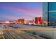 Balcony showcasing the city skyline with glass railings and a great view of the Las Vegas strip at 2747 Paradise Rd # 2704, Las Vegas, NV 89109
