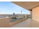 Expansive balcony showcases panoramic views of the city skyline and distant mountains at 2747 Paradise Rd # 2704, Las Vegas, NV 89109