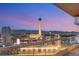 Balcony showcasing the city with its glass railing, tiled floors, and stunning views at 2747 Paradise Rd # 2704, Las Vegas, NV 89109