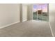 Cozy carpeted bedroom with large window offering a beautiful city view at 2747 Paradise Rd # 2704, Las Vegas, NV 89109