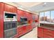 Well-equipped kitchen features stainless steel appliances, including a double oven, and great views at 2747 Paradise Rd # 2704, Las Vegas, NV 89109