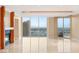 Bright living room with fireplace and large windows overlooking the city at 2747 Paradise Rd # 2704, Las Vegas, NV 89109