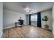 Spacious bedroom featuring stylish floors, a modern desk and bathed in natural light from the window at 3301 Underbrush Ave, Pahrump, NV 89048