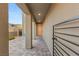 Covered entryway with a paved walkway and a stylish front door at 389 Red Feather Peak Ct, Las Vegas, NV 89138