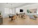 Spacious living room featuring modern furniture and open floor plan at 389 Red Feather Peak Ct, Las Vegas, NV 89138