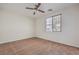 Bedroom with neutral carpet and a ceiling fan for added comfort at 5889 Wildhorse Ledge Ave, Las Vegas, NV 89131