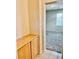 Entryway leads to the carpeted bedroom with built in shelves for storage at 7513 Brisa Del Mar Ave, Las Vegas, NV 89179