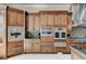 Modern kitchen appliances including built-in ovens and custom cabinetry at 8574 Verde Park Cir, Las Vegas, NV 89129
