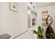 Inviting foyer featuring wood floors, recessed lights and decorative art at 8955 Ruby Moon Dr, Las Vegas, NV 89139