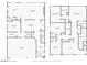 Detailed first and second floor plan showcasing the layout, dimensions, and room names at 8955 Ruby Moon Dr, Las Vegas, NV 89139