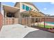 Spacious garage or carport with room for vehicles and outdoor equipment at 8955 Ruby Moon Dr, Las Vegas, NV 89139
