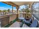 Outdoor patio area with seating, a view, and a relaxing atmosphere at 1001 Sulphur Springs Ln # 202, Las Vegas, NV 89128