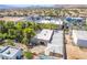 Aerial view of the property, detailing a mix of residential and commercial at 10445 Schirlls St, Las Vegas, NV 89141