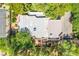 An aerial view of the home's roof and landscaping at 10445 Schirlls St, Las Vegas, NV 89141