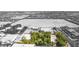 Monochrome aerial showing lush green trees interspersed with buildings and a distant cityscape for a dynamic contrast at 10445 Schirlls St, Las Vegas, NV 89141