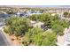 Aerial view of property highlighting lush landscaping at 10445 Schirlls St, Las Vegas, NV 89141
