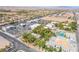 Aerial view displaying property location within the surrounding community at 10445 Schirlls St, Las Vegas, NV 89141