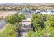 Aerial view of the property, nearby businesses, and the surrounding cityscape at 10445 Schirlls St, Las Vegas, NV 89141